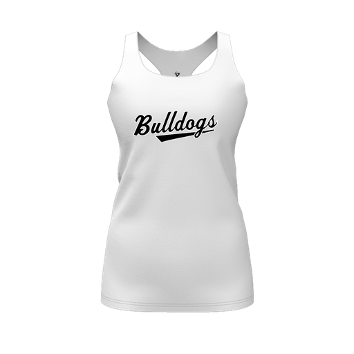 [FT0TRBWH-FYS-LOGO2] Decker Racerback Tank Top (Female Youth S, White, Logo 2)