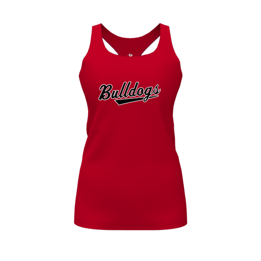[CUS-DFW-RCBK-PER-RED-FYS-LOGO2] Racerback Tank Top (Female Youth S, Red, Logo 2)