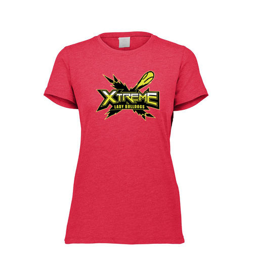 [FTSCUBRD-FAXS-LOGO1] Decker Women's Tri-Blend T-Shirt - Short Sleeve (Female Adult XS, Red, Logo 1)