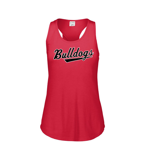 [3078.V96.S-LOGO2] Ladies Tri Blend Tank Top (Female Adult S, Red, Logo 2)