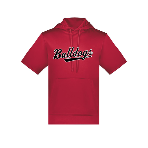 [6871.083.S-LOGO2] Men's Dri Fit Short Sleeve Hoodie (Adult S, Red, Logo 2)