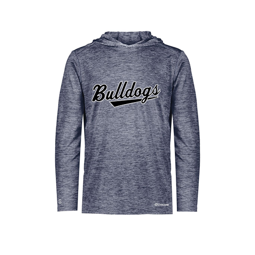 [FOLHCGNV-AS-LOGO2] Decker Men's Charge Hoodie (Adult S, Navy, Logo 2)