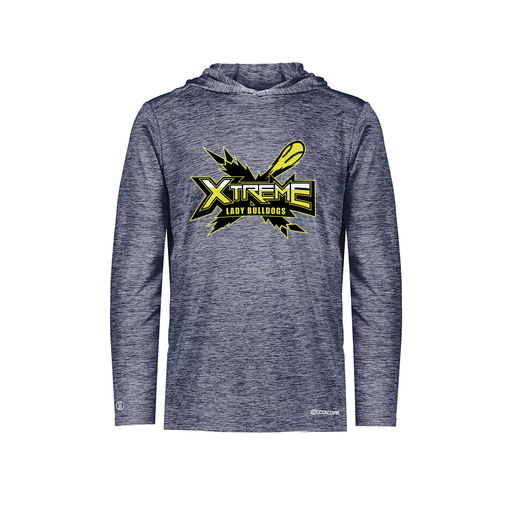 [FOLHCGNV-YS-LOGO1] Decker Youth Charge Hoodie (Youth S, Navy, Logo 1)