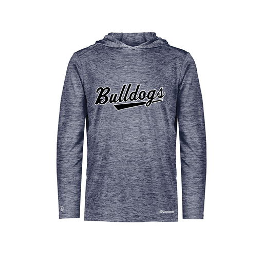 [FOLHCGNV-YS-LOGO2] Decker Youth Charge Hoodie (Youth S, Navy, Logo 2)