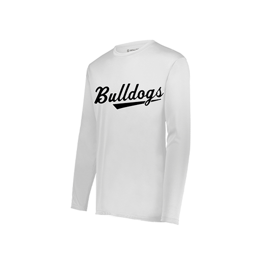 [222822.005.XS-LOGO2] Men's LS Smooth Sport Shirt (Adult XS, White, Logo 2)
