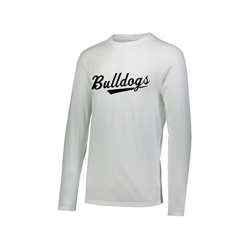 [3075.005.XS-LOGO2] Men's LS Ultra-blend T-Shirt (Adult XS, White, Logo 2)