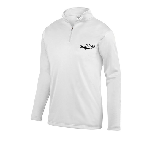 [FOLQFFWH-AS-LOGO2] Decker Men's FlexFleece 1/4 Zip (Adult S, White, Logo 2)