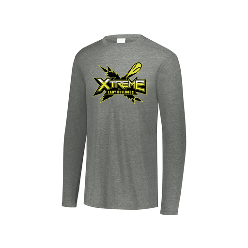 [3076.013.S-LOGO1] Youth LS Ultra-blend T-Shirt (Youth S, Gray, Logo 1)