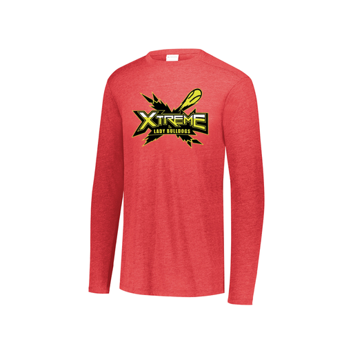 [3076.V96.S-LOGO1] Youth LS Ultra-blend T-Shirt (Youth S, Red, Logo 1)
