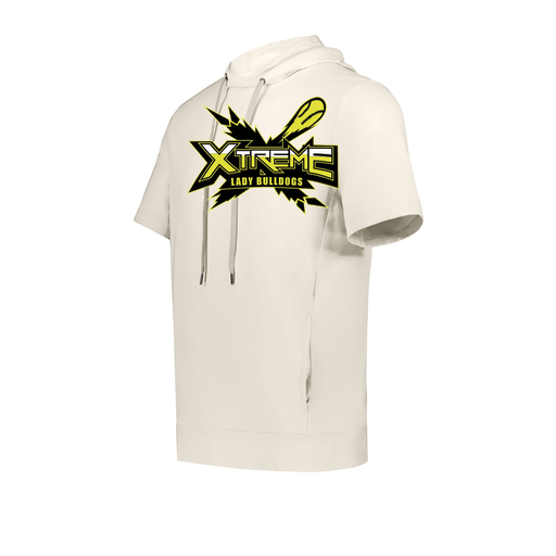 [222605-WHT-YS-LOGO1] YOUTH VENTURA SOFT KNIT SHORT SLEEVE HOODIE (Youth S, White, Logo 1)
